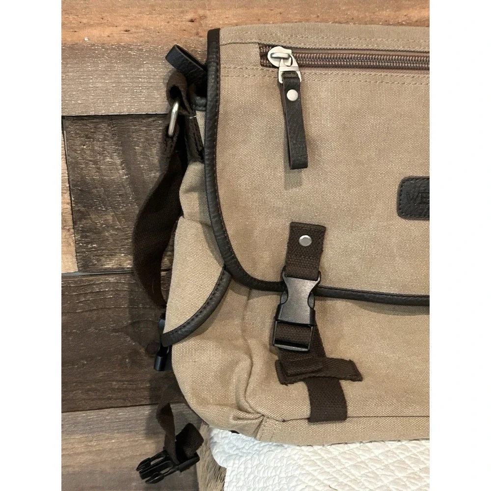 WEPLAN Messenger bag Khaki‎ EUC